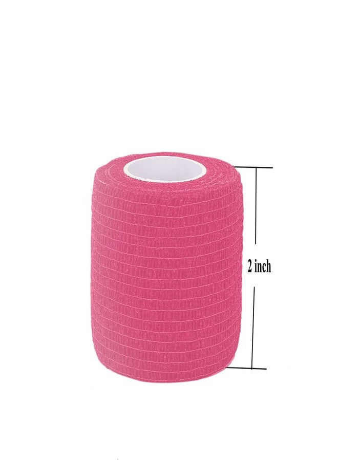 Kingwei 15 Pack 2 Inches X 5 Yards Self Adherent Cohesive Wrap Bandages,First Aid Tape,Elastic Self Adhesive Tape, Athletic,Sports wrap Tape,Bandage Wrap for Sports,Wrist,Pink Colour Athletic Tape - Image 3